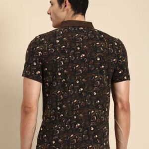 Being Human Clothing Men Printed Polo Collar Pure