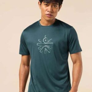 CULT Men Moisture Wicking Graphic Printed Round Ne