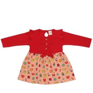 Clothe Funn Girls Conversational Printed Ruffles C