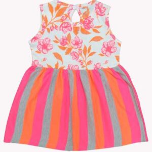 Clothe Funn Infant Girls Floral Printed ALine Cott