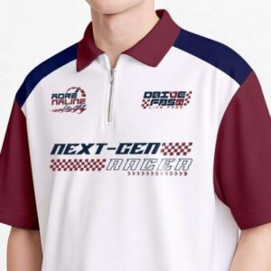 Crazymonk Men Typography Printed Polo Collar Cotto