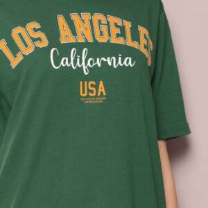 DILLINGER Women Varsity Printed Pure Cotton Oversi
