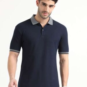 ECOLINE Clothing Men Polo Collar Bio Finish Raw Ed