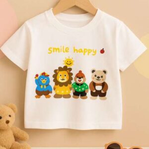 Googo Gaaga Boys Graphic Printed Round Neck Cotton