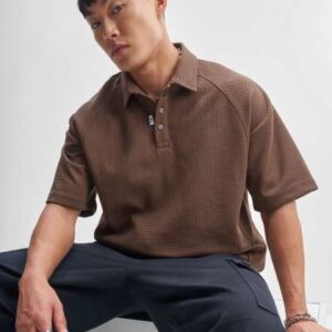 HIGHLANDER Polo Collar DropShoulder Sleeves Oversi