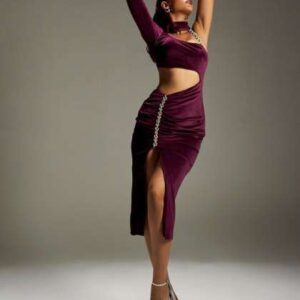 Lea Clothing Co  CutOuts Velvet Maxi Dress