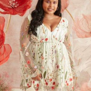 Lea Clothing Co Floral Printed ALine Dress
