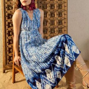 MABISH by Sonal Jain Women  Striped Tie and Dye Pr