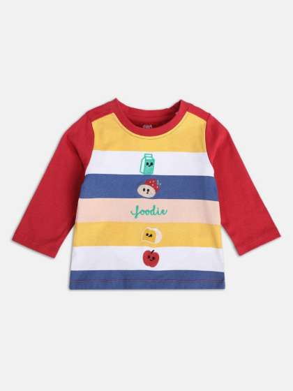 MINI KLUB Boys Striped Long Sleeves Round Neck App