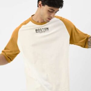 Maniac Typography Printed Raglan Sleeves Cotton Ov