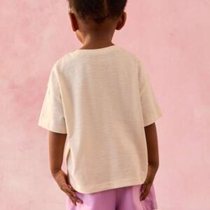 NEXT Girls Printed DropShoulder Sleeves Pure Cotto