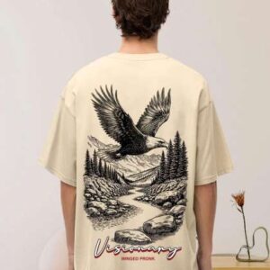 PRONK Visionary Graphic Oversized Cotton Tshirt