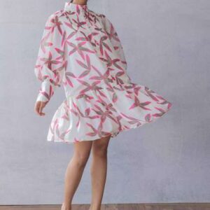Polago Clothing Floral Printed ALine Dress