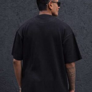 Powerlook Men Solid Oversized Round Neck Tshirt