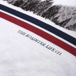 Roadster Men White  Grey Pure Cotton Mountain Prin