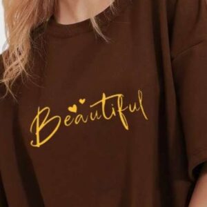 SZN Typography Printed Round Neck DropShoulder Sle
