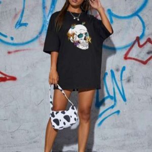 SZN Women Printed Applique Tshirt