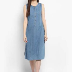 StyleStone Denim Blue Shirt Dress