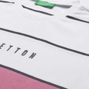 United Colors of Benetton Men Pure Cotton Striped Tshirt
