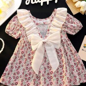 YK Floral Print Fit  Flare Dress