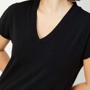 max Women Solid Round Neck Tshirt
